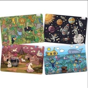 NEW! Merka Colorful Placemats 4 Different Patterns. Brand New.